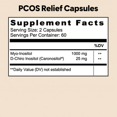 Harmoni Myo D-Chiro Inositol PCOS Relief Capsules